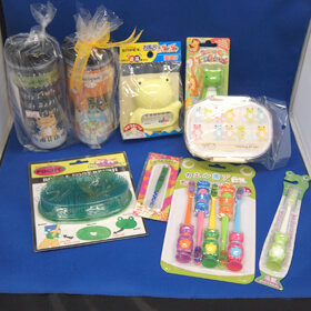 カエルモチーフの日用品