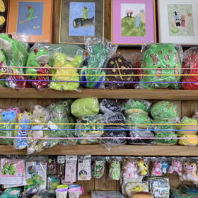 カエルのぬいぐるみ